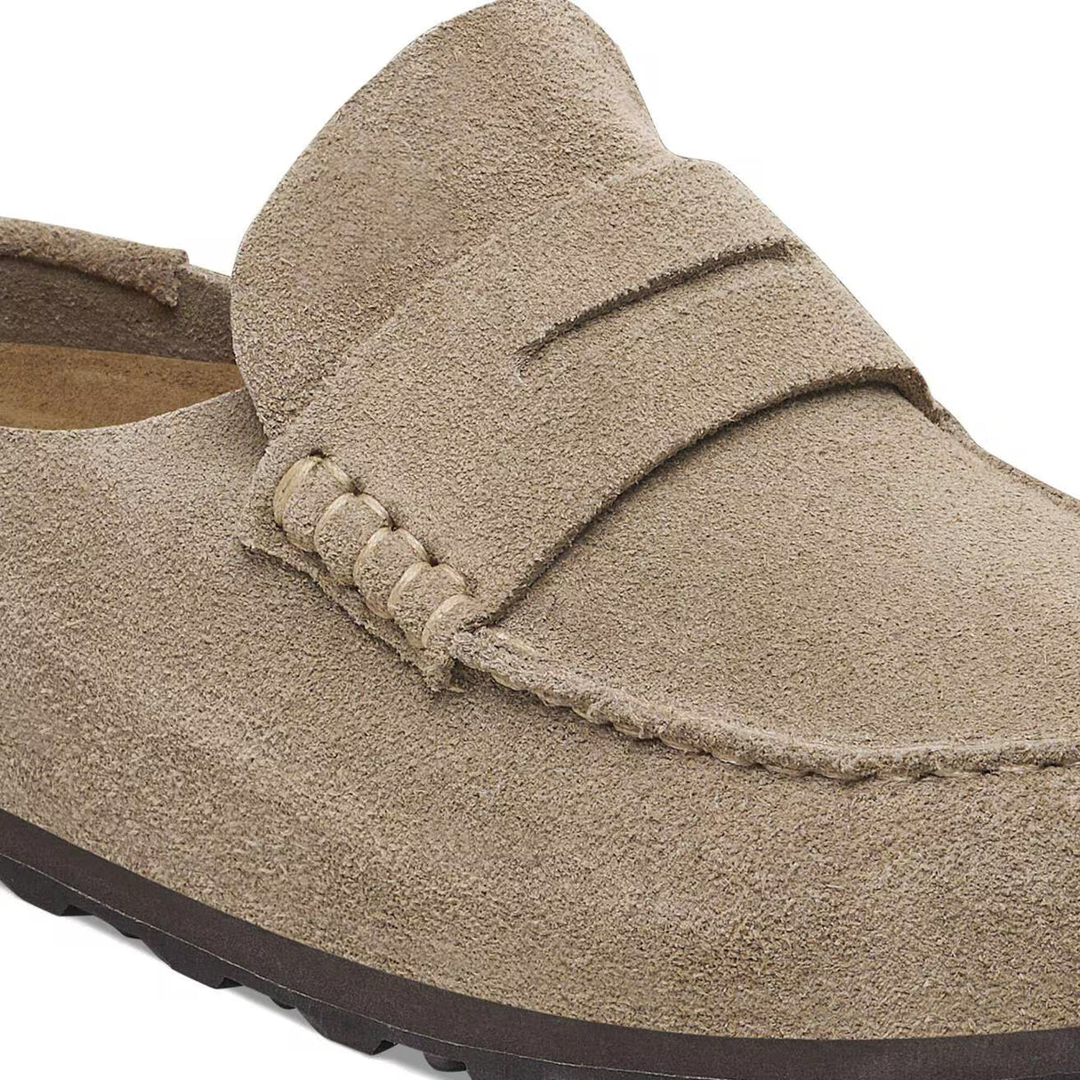 Birkenstock Naples Wrapped Taupe Suede Narrow