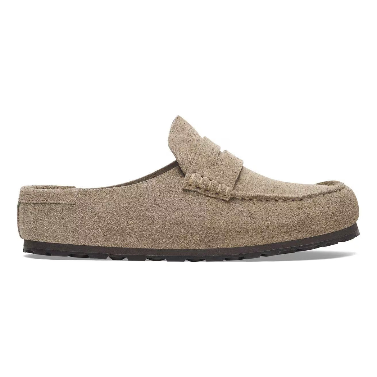 Birkenstock Naples Wrapped Taupe Suede Narrow