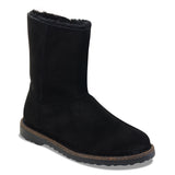 Birkenstock Uppsala Zip Shearling Black Suede