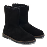 Birkenstock Uppsala Zip Shearling Black Suede