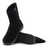 Birkenstock Uppsala Zip Shearling Black Suede