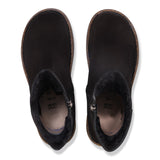 Birkenstock Uppsala Zip Shearling Black Suede