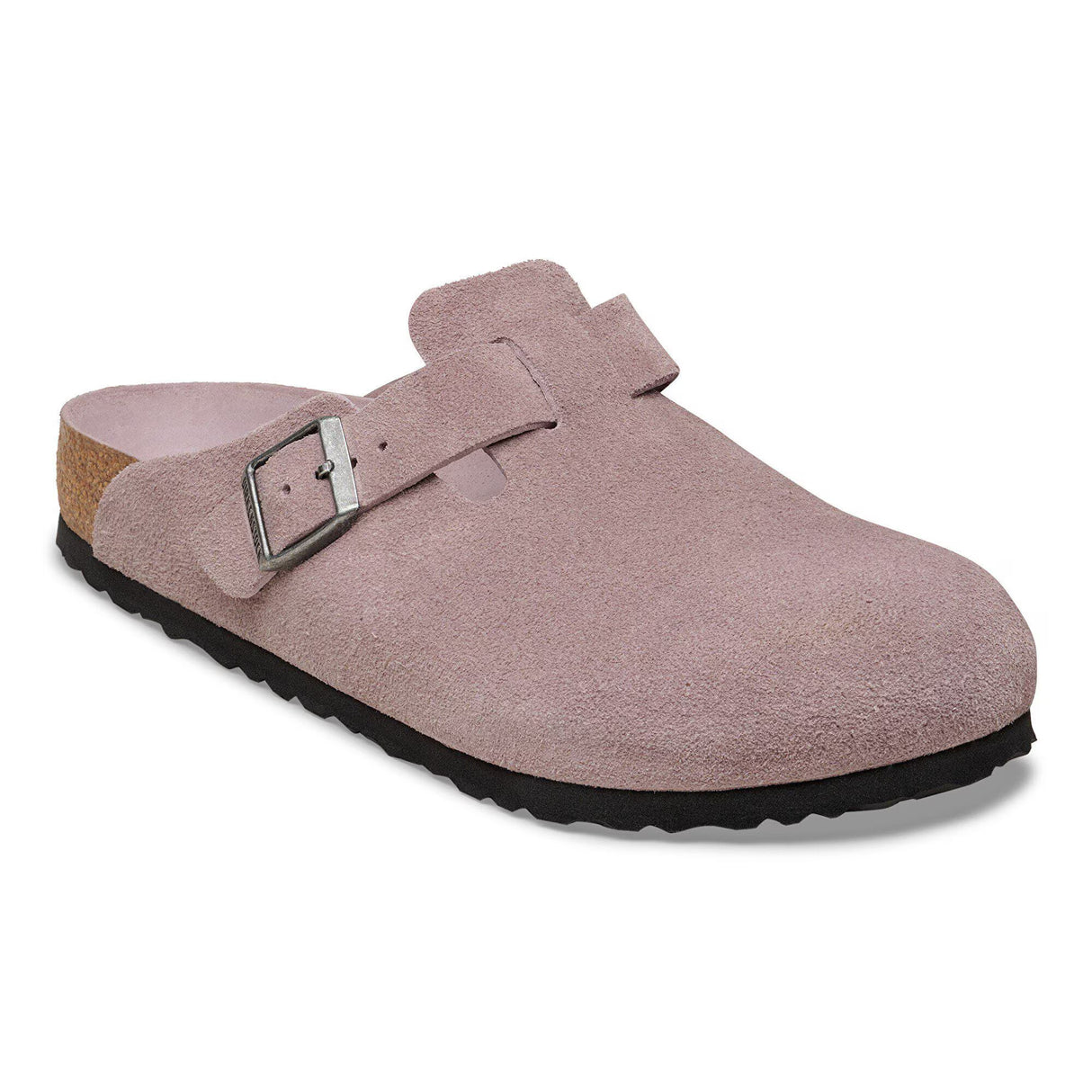 Birkenstock Boston Soft Footbed Faded Purple Suede Narrow