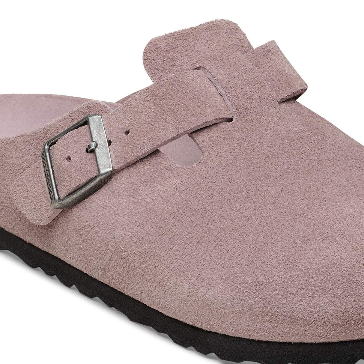 Birkenstock Boston Soft Footbed Faded Purple Suede Narrow