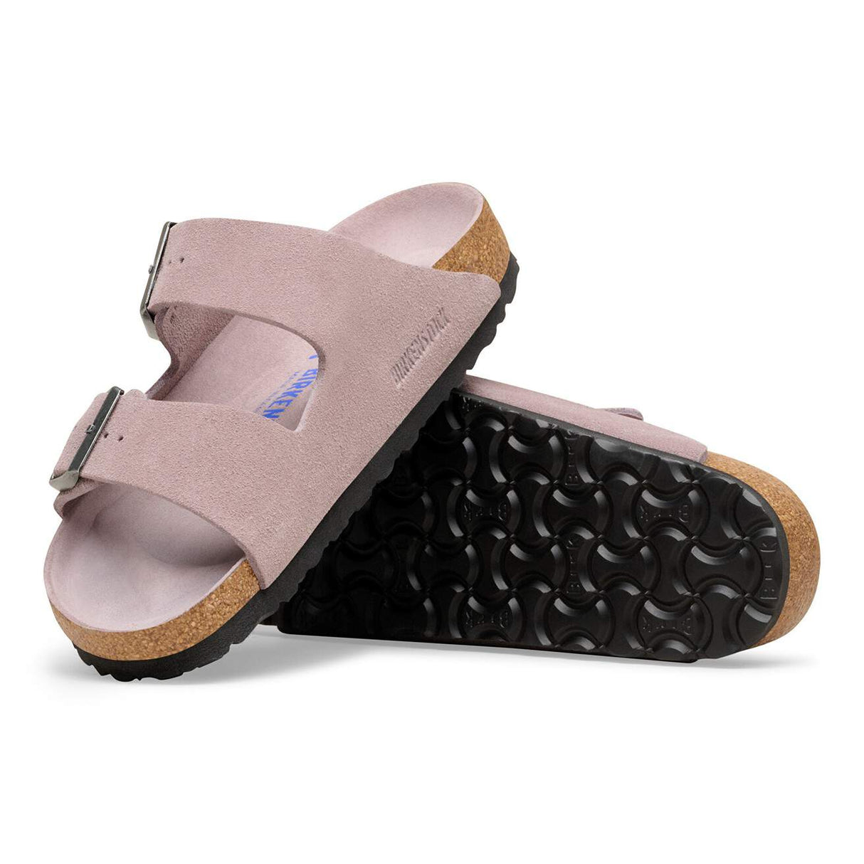 Birkenstock Arizona Soft Footbed Faded Purple Suede