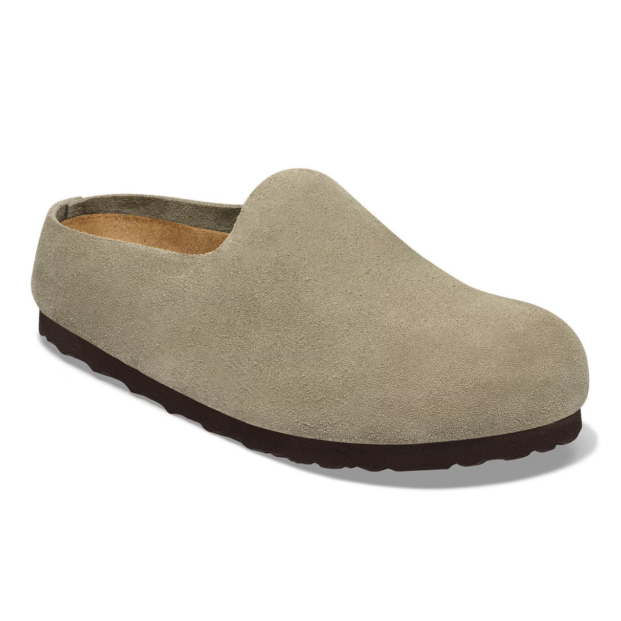 Birkenstock Amsterdam Wrapped Taupe Suede Narrow