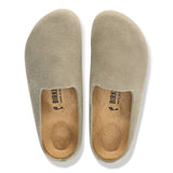 Birkenstock Amsterdam Wrapped Taupe Suede Narrow