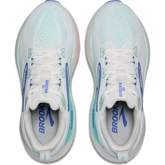 Brooks Women's Glycerin GTS 22 White/Shell/Blue
