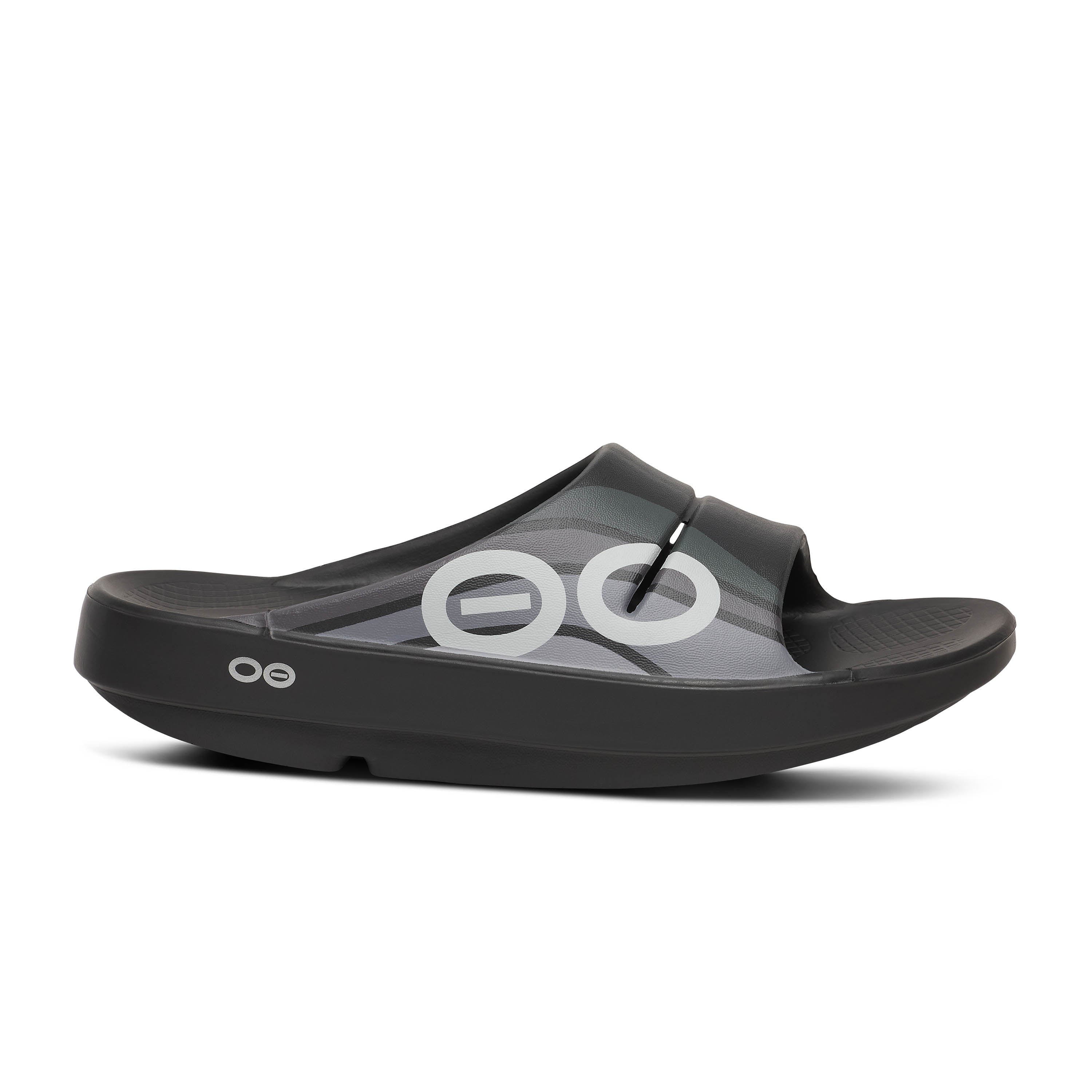 OOFOS OOahh Sport Black Wave – Comfort Plus Shoes & Footcare