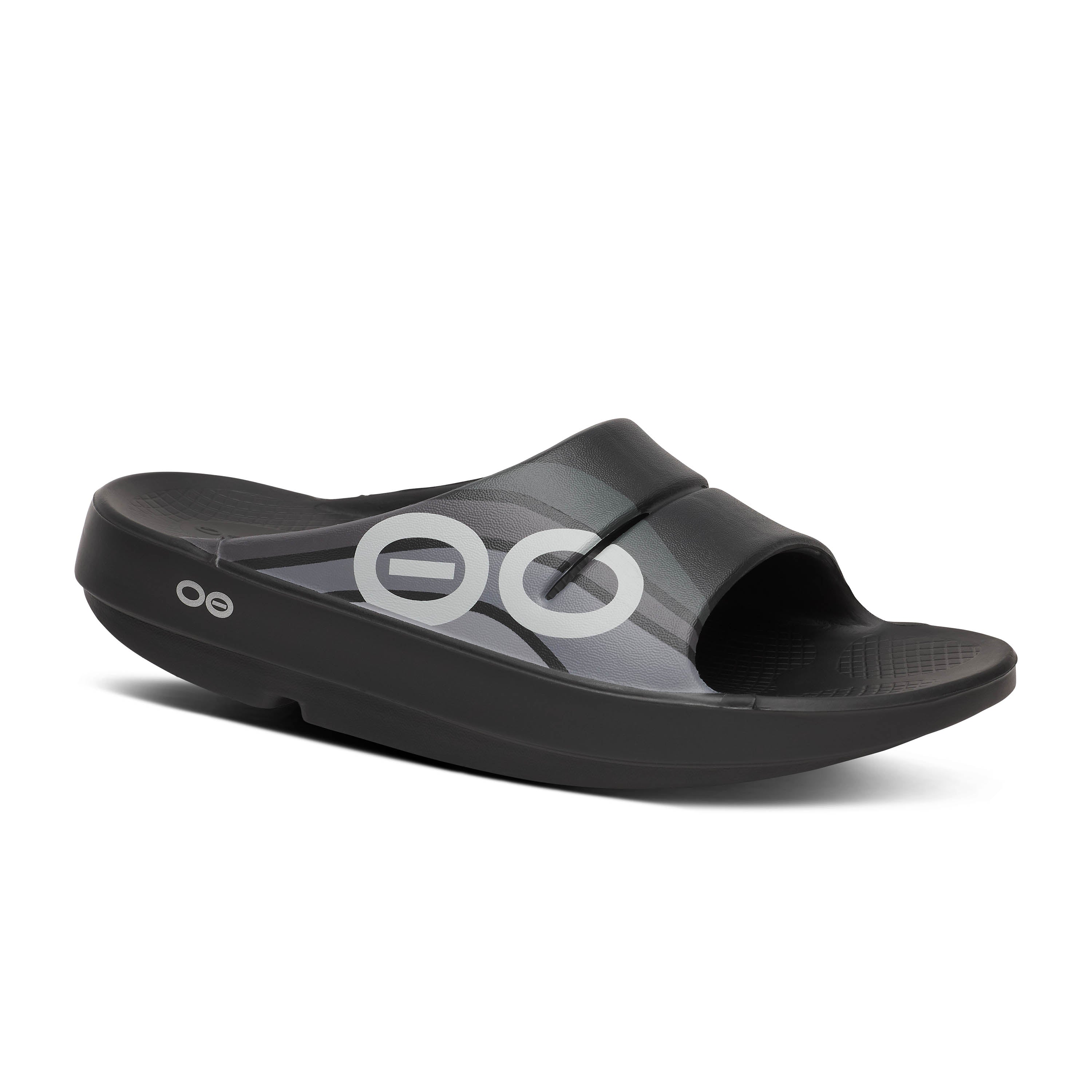 靴 OOFOS 2026 new BLACK OOFOS OOahh Sport Black Wave – Comfort Plus Shoes & Footcare