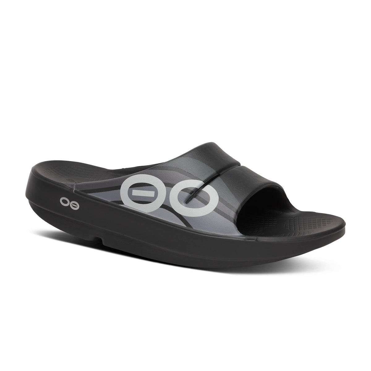 OOFOS OOahhh Original Recovery Foam Slip Summer Athletic Walk Slide Black Men 10 Men main image 2