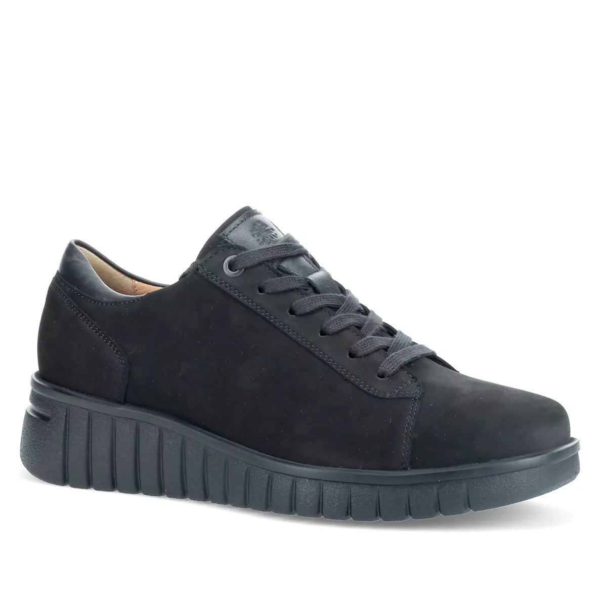 Country Shoe Black Nubuck Side Zip