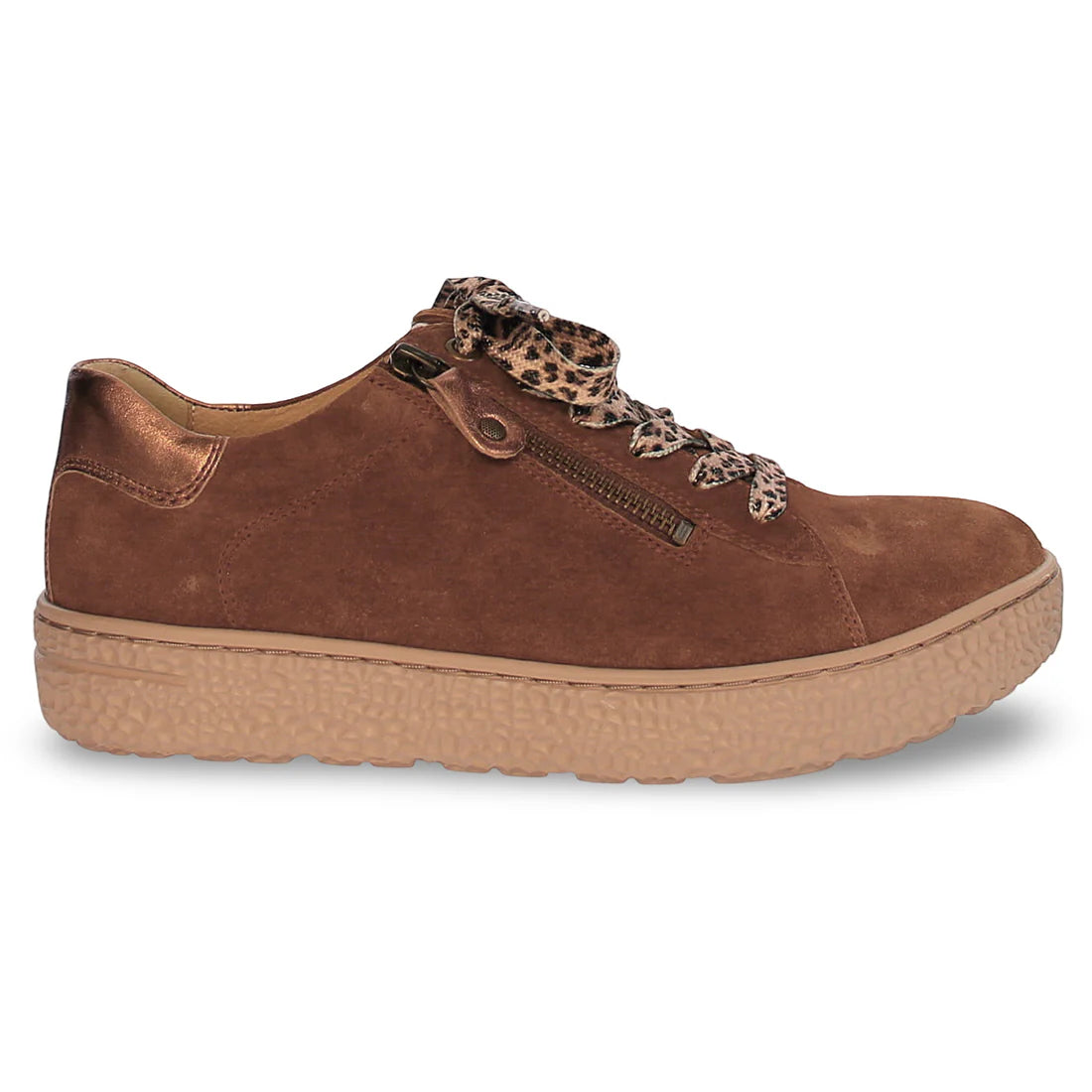 Phil Cognac/Tobacco Side Zip Oxford