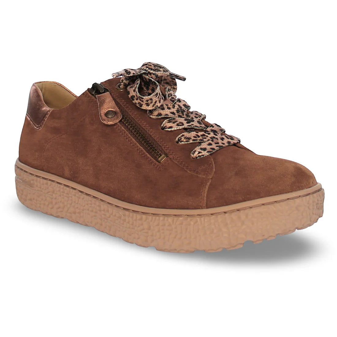 Phil Cognac/Tobacco Side Zip Oxford