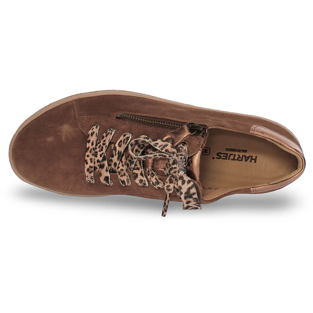 Phil Cognac/Tobacco Side Zip Oxford