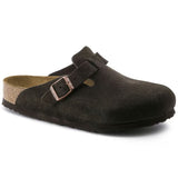 Birkenstock Boston Soft Footbed Mocha Suede