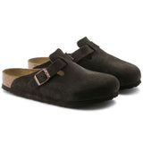 Birkenstock Boston Soft Footbed Mocha Suede