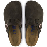 Birkenstock Boston Soft Footbed Mocha Suede