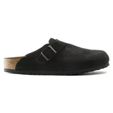 Birkenstock Boston Soft Footbed Black Suede