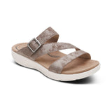 Aetrex Jenny Taupe Metallic