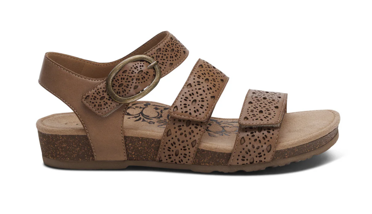 Aetrex Lilly Taupe Cut Out