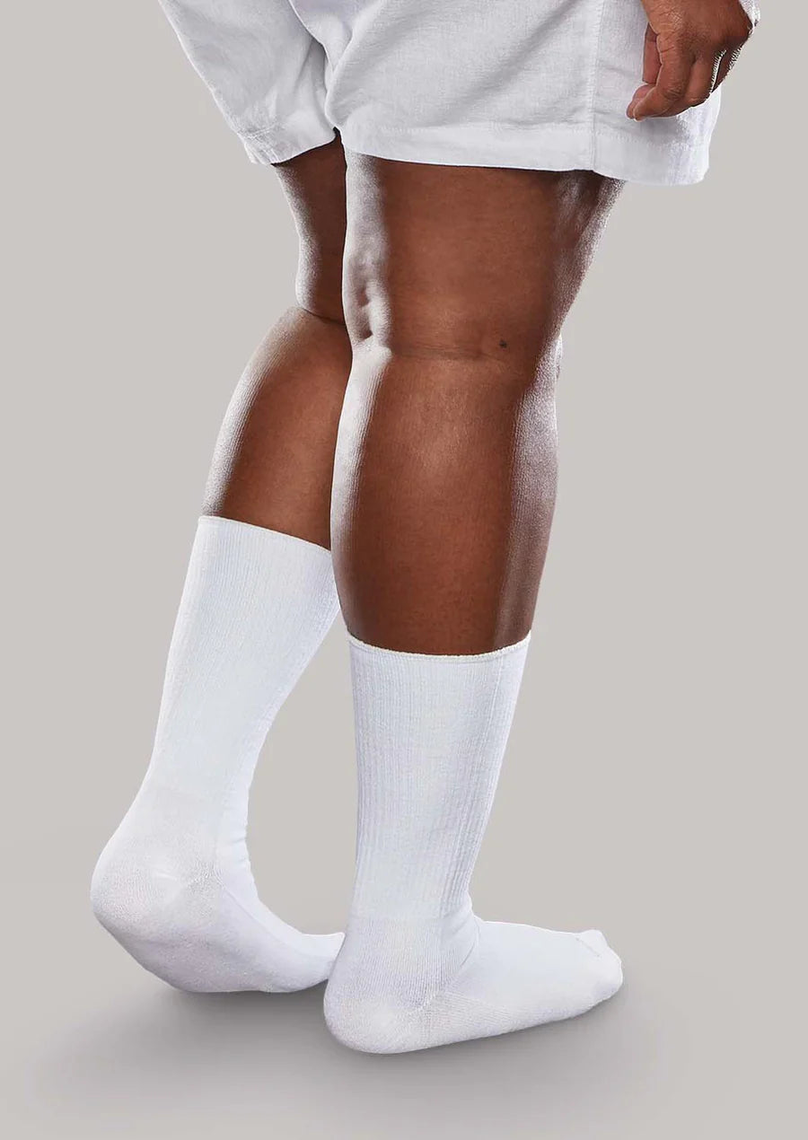 SmartKnit Wide Crew White Small