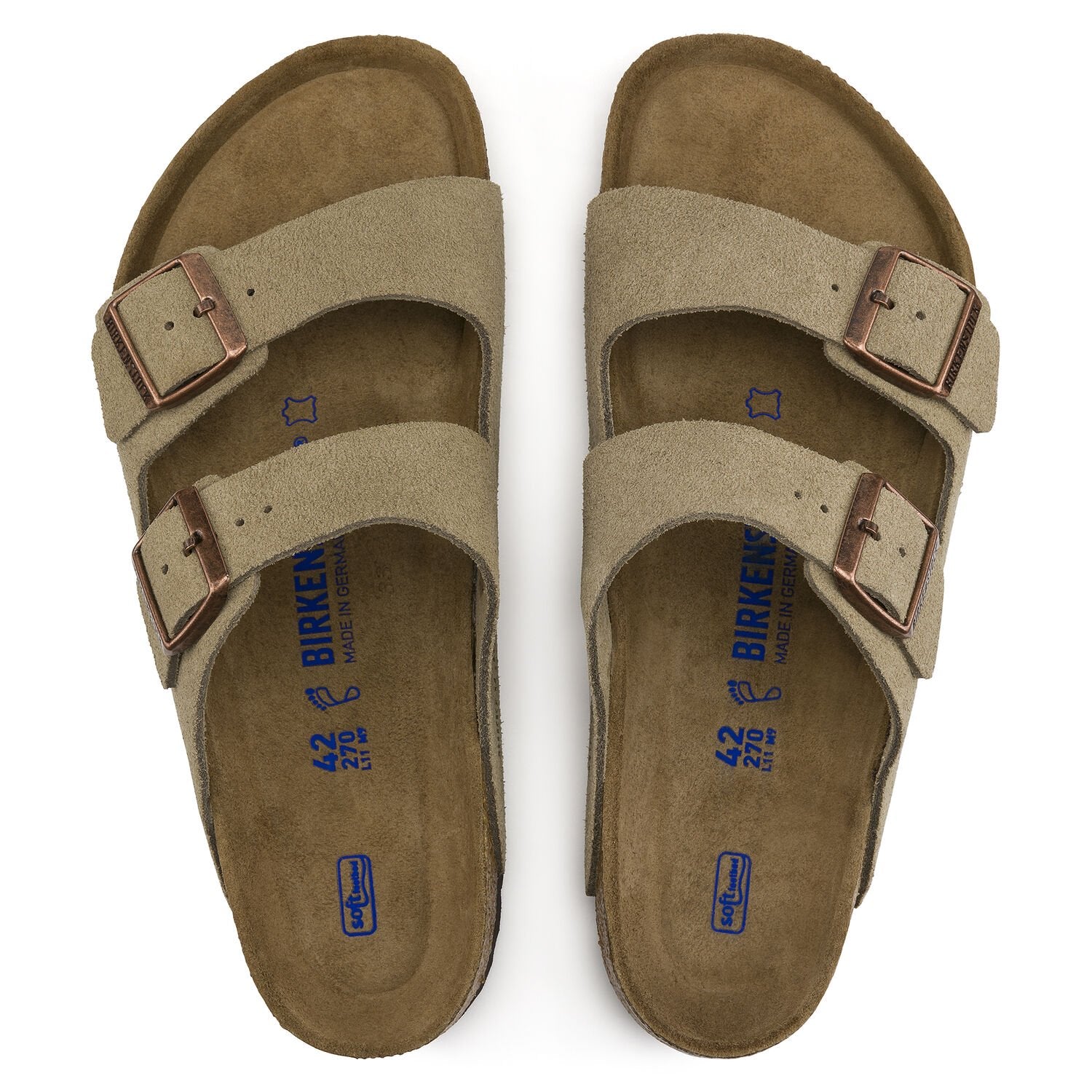 BIRKENSTOCK Arizona TAUPE 40 26cm ナロー Birkenstock Arizona taupe suede